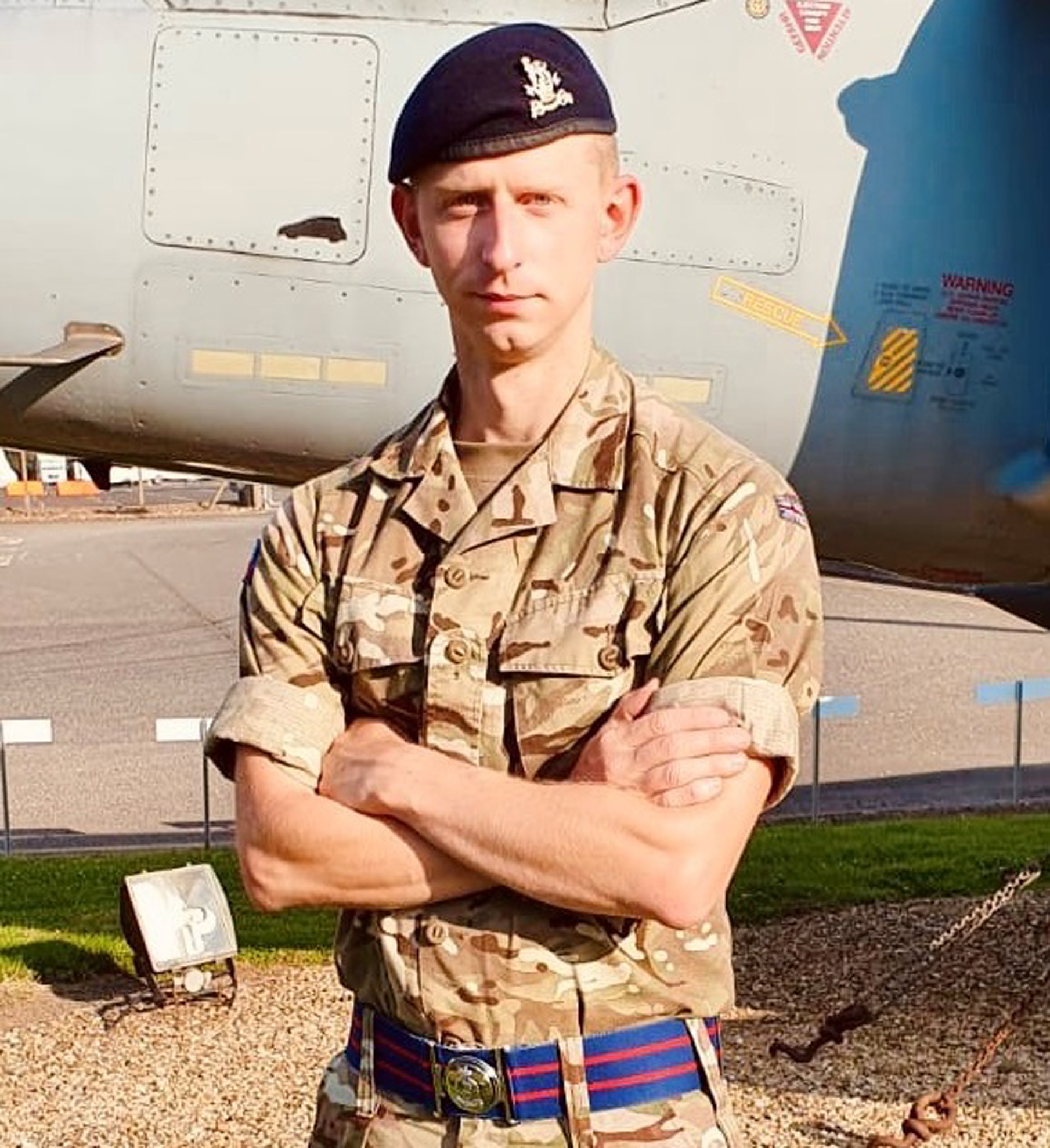 Private Sean Wynne at RAF Wittering